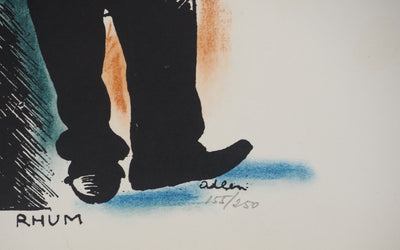 Michel ADLEN : Clown danseur, Lithographie originale (photo de détail 2) - Crédit photo : Galerie Art.Paris