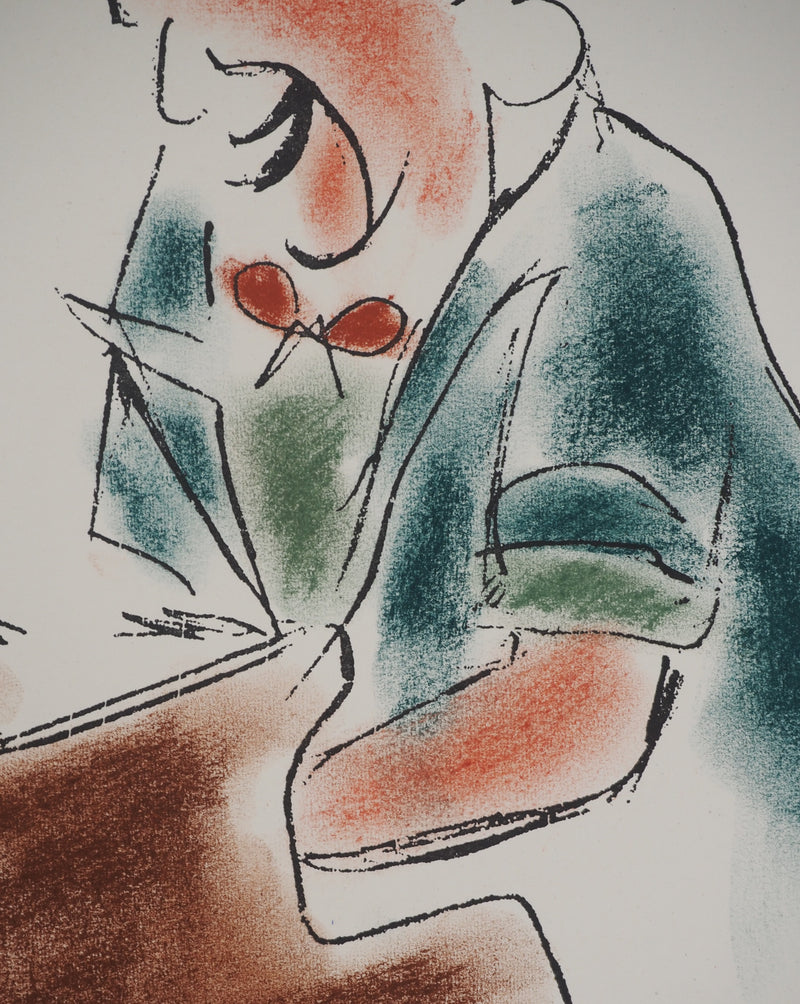 Michel ADLEN : Grock le pianiste, Lithographie originale (photo de détail 5) - Crédit photo : Galerie Art.Paris