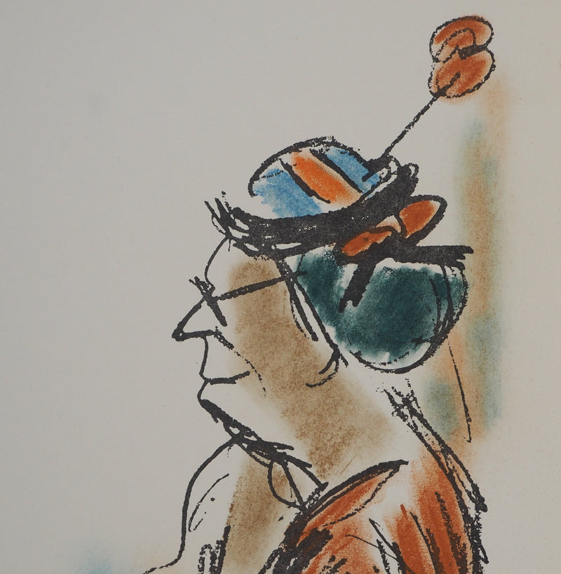 Michel ADLEN : Le Clown Manetti, Lithographie originale (photo de détail 4) - Crédit photo : Galerie Art.Paris