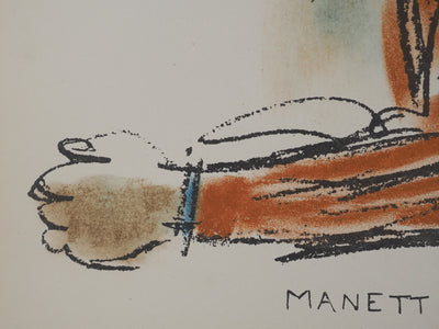 Michel ADLEN : Le Clown Manetti, Lithographie originale (photo de détail 6) - Crédit photo : Galerie Art.Paris