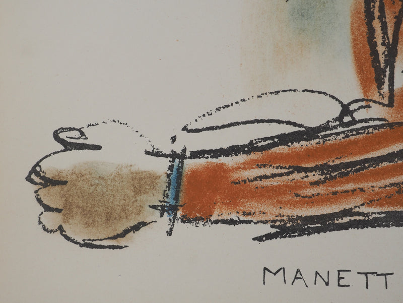 Michel ADLEN : Le Clown Manetti, Lithographie originale (photo de détail 6) - Crédit photo : Galerie Art.Paris