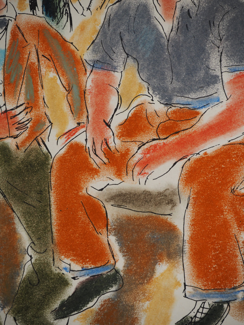 Michel ADLEN : Les cavaliers, Lithographie originale (photo de détail 5) - Crédit photo : Galerie Art.Paris