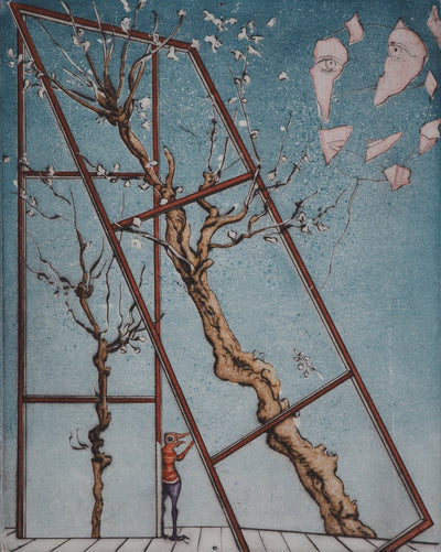 Mordecaï MOREH : Nostalgie pour l'infini, Gravure originale (photo de détail 4) - Crédit photo : Galerie Art.Paris