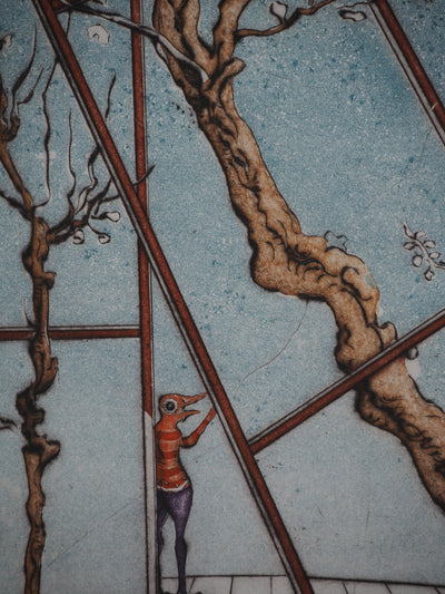 Mordecaï MOREH : Nostalgie pour l'infini, Gravure originale (photo de détail 7) - Crédit photo : Galerie Art.Paris