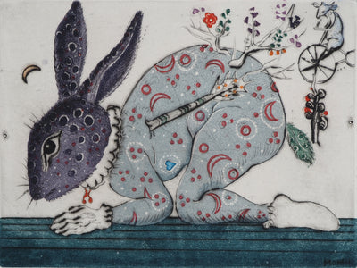 Mordecaï MOREH : Métamorphose d'un enfant, Gravure originale (photo de détail 3) - Crédit photo : Galerie Art.Paris