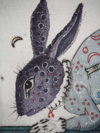 Mordecaï MOREH : Métamorphose d'un enfant, Gravure originale (photo de détail 4) - Crédit photo : Galerie Art.Paris