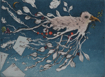 Mordecaï MOREH : La Colombe, Gravure originale (photo de détail 4) - Crédit photo : Galerie Art.Paris