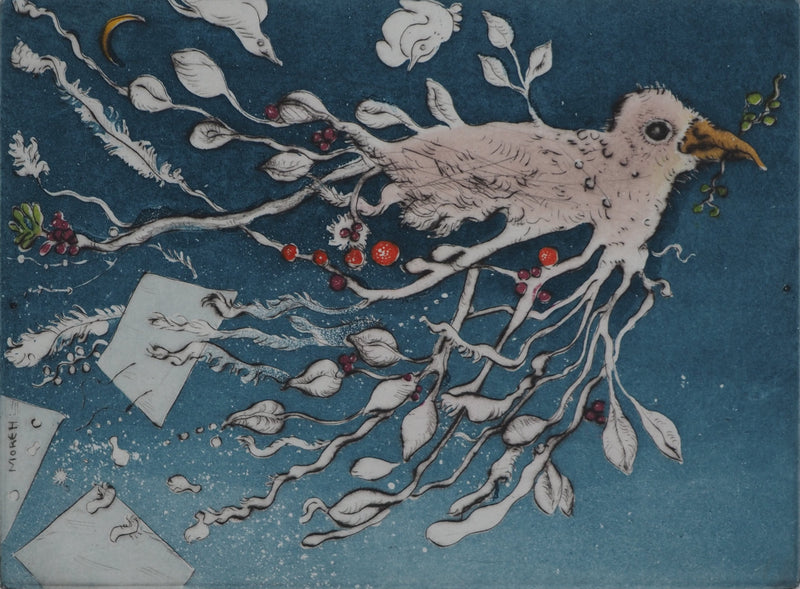 Mordecaï MOREH : La Colombe, Gravure originale (photo de détail 4) - Crédit photo : Galerie Art.Paris