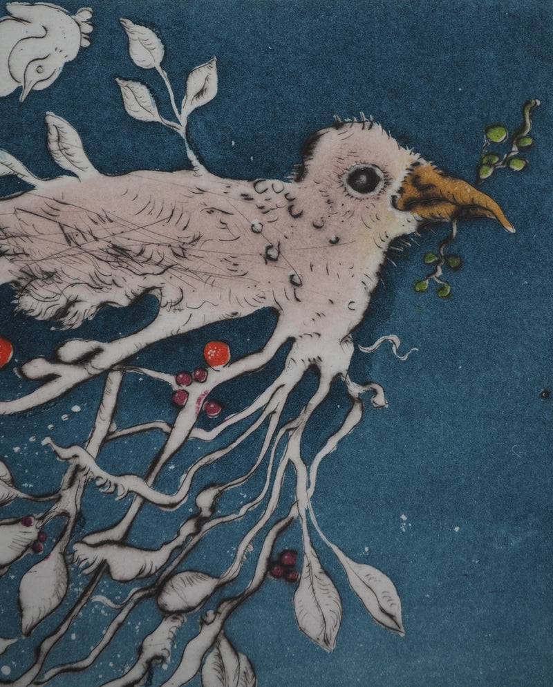 Mordecaï MOREH : La Colombe, Gravure originale (photo de détail 5) - Crédit photo : Galerie Art.Paris