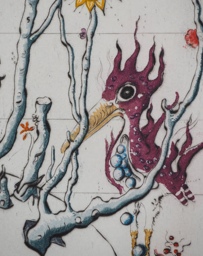 Mordecaï MOREH : L'Œuf cosmique, Gravure originale (photo de détail 4) - Crédit photo : Galerie Art.Paris