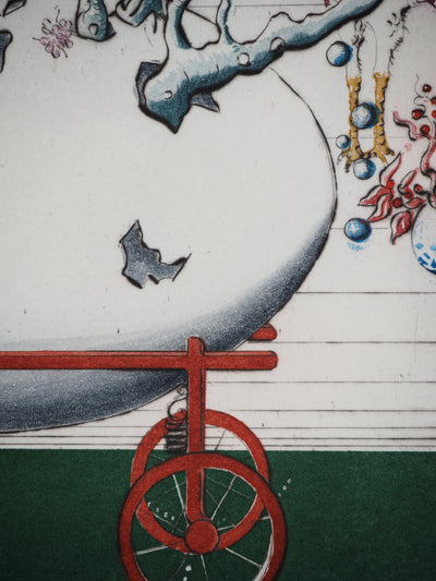 Mordecaï MOREH : L'Œuf cosmique, Gravure originale (photo de détail 5) - Crédit photo : Galerie Art.Paris