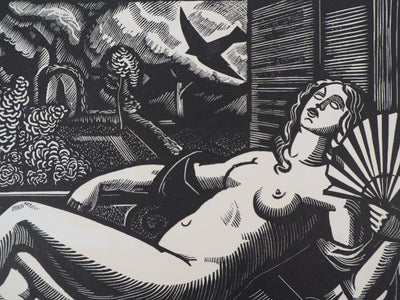 Paul VERA : L'Eté, Gravure sur bois originale (photo de détail 4) - Crédit photo : Galerie Art.Paris