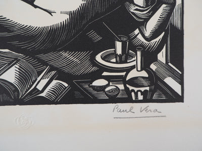 Paul VERA : L'Eté, Gravure sur bois originale (photo de détail 2) - Crédit photo : Galerie Art.Paris