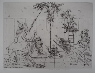 Mordecaï MOREH : Triumph of woman, Gravure originale signée