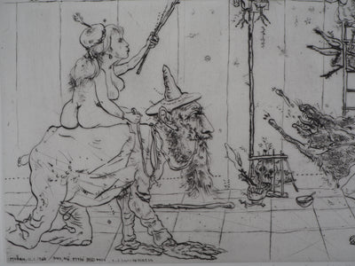 Mordecaï MOREH : Triumph of woman, Gravure originale signée