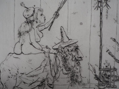 Mordecaï MOREH : Triumph of woman, Gravure originale signée