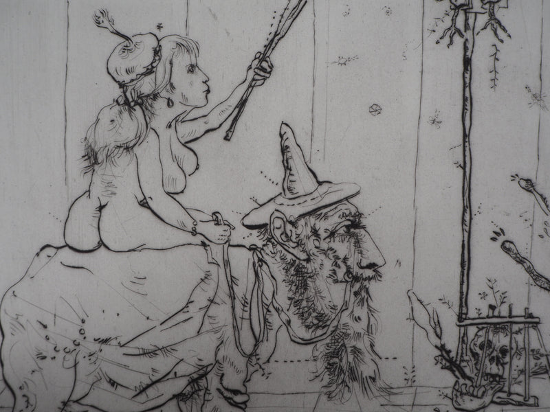 Mordecaï MOREH : Triumph of woman, Gravure originale signée