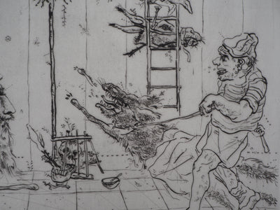Mordecaï MOREH : Triumph of woman, Gravure originale signée