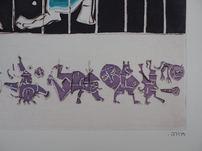 Mordecaï MOREH : Comedia dell'Arte, Gravure originale signée