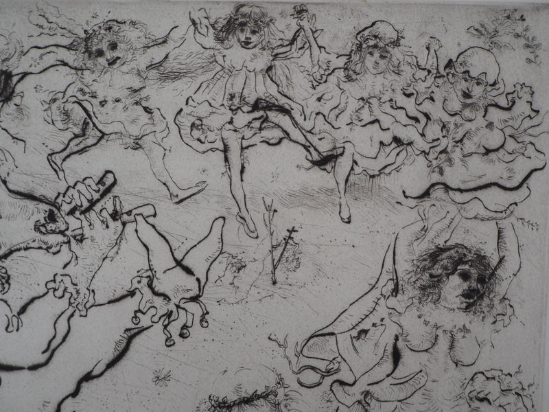 Mordecaï MOREH : Primavera II, Gravure originale signée