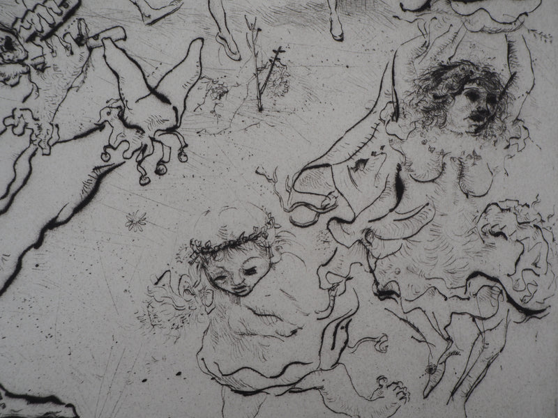Mordecaï MOREH : Primavera II, Gravure originale signée