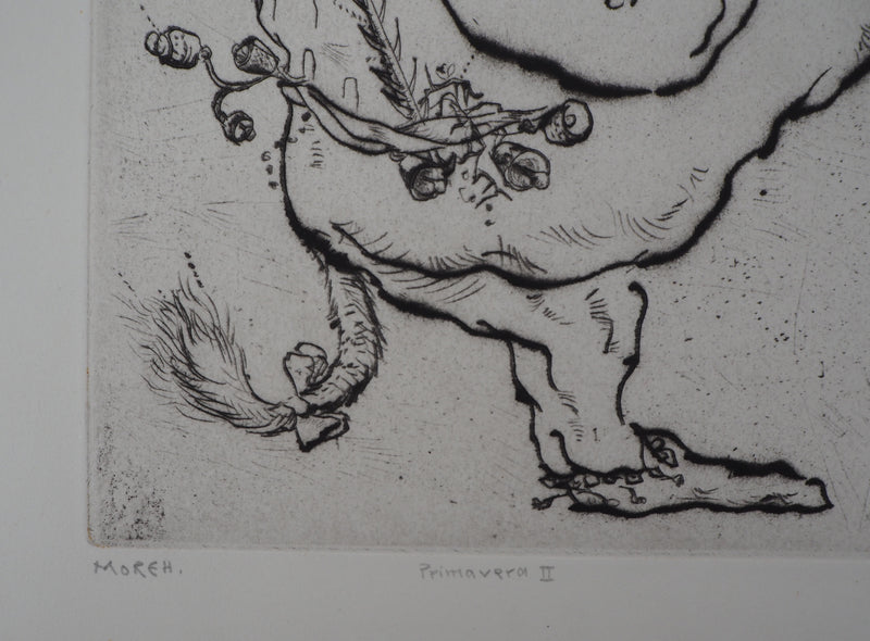 Mordecaï MOREH : Primavera II, Gravure originale signée