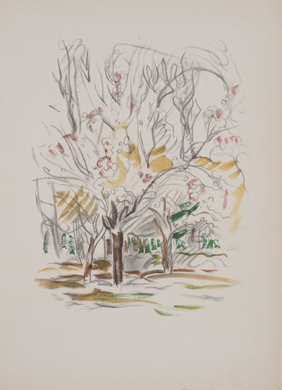 Emile Othon FRIESZ : Paysages d'automne, Lithographie originale