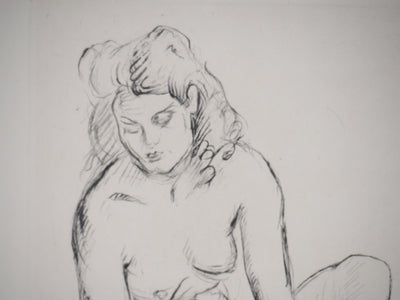 Emile Othon FRIESZ : Nu au fauteuil, Lithographie originale