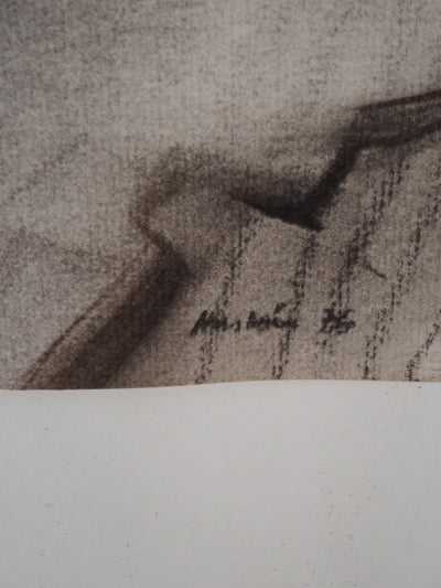 Claude HASTAIRE : Ombre contrastée, Pastel original signé