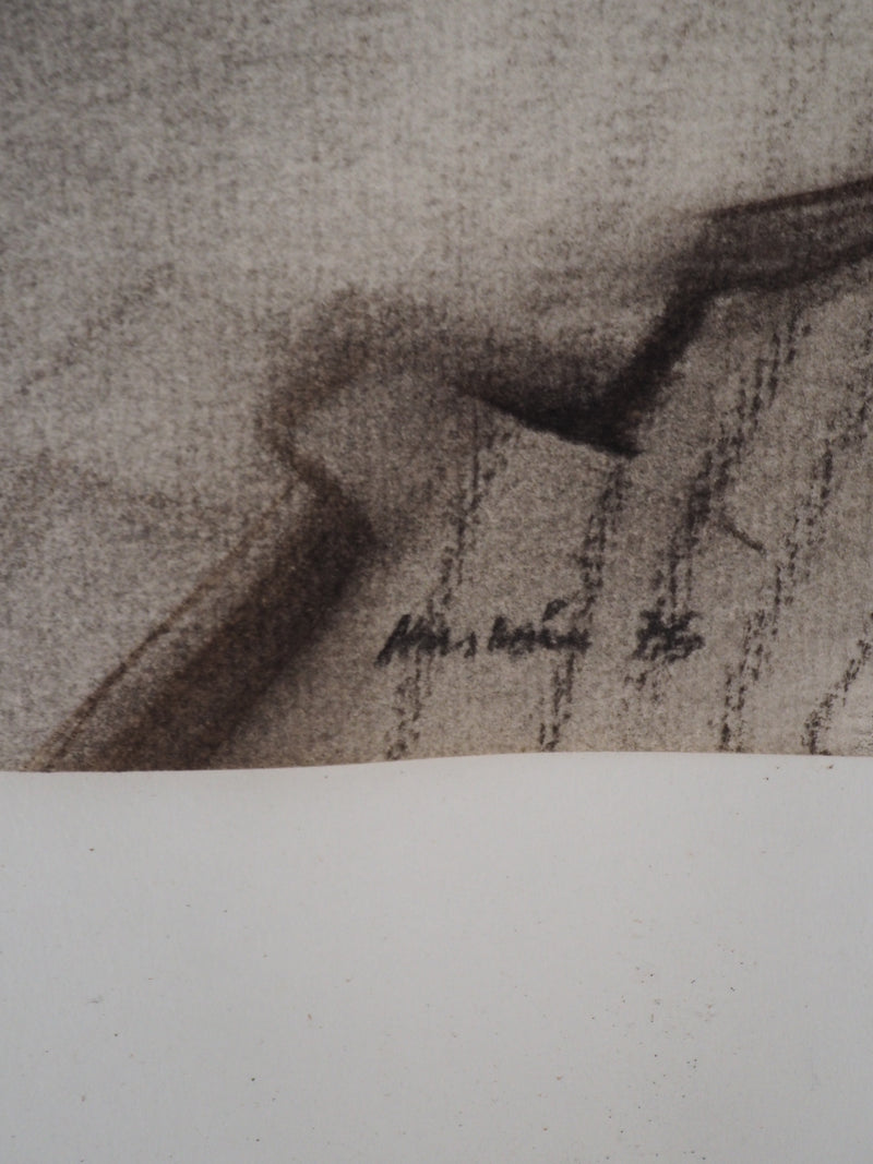 Claude HASTAIRE : Ombre contrastée, Pastel original signé