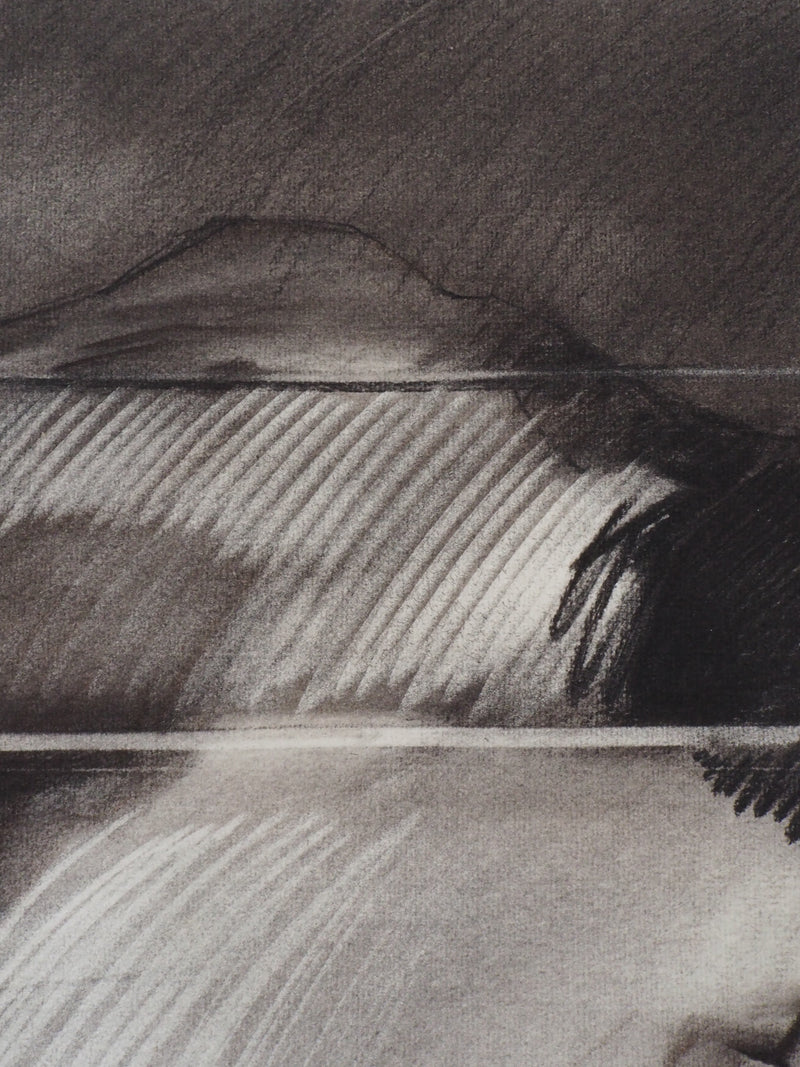 Claude HASTAIRE : Ombre contrastée, Pastel original signé