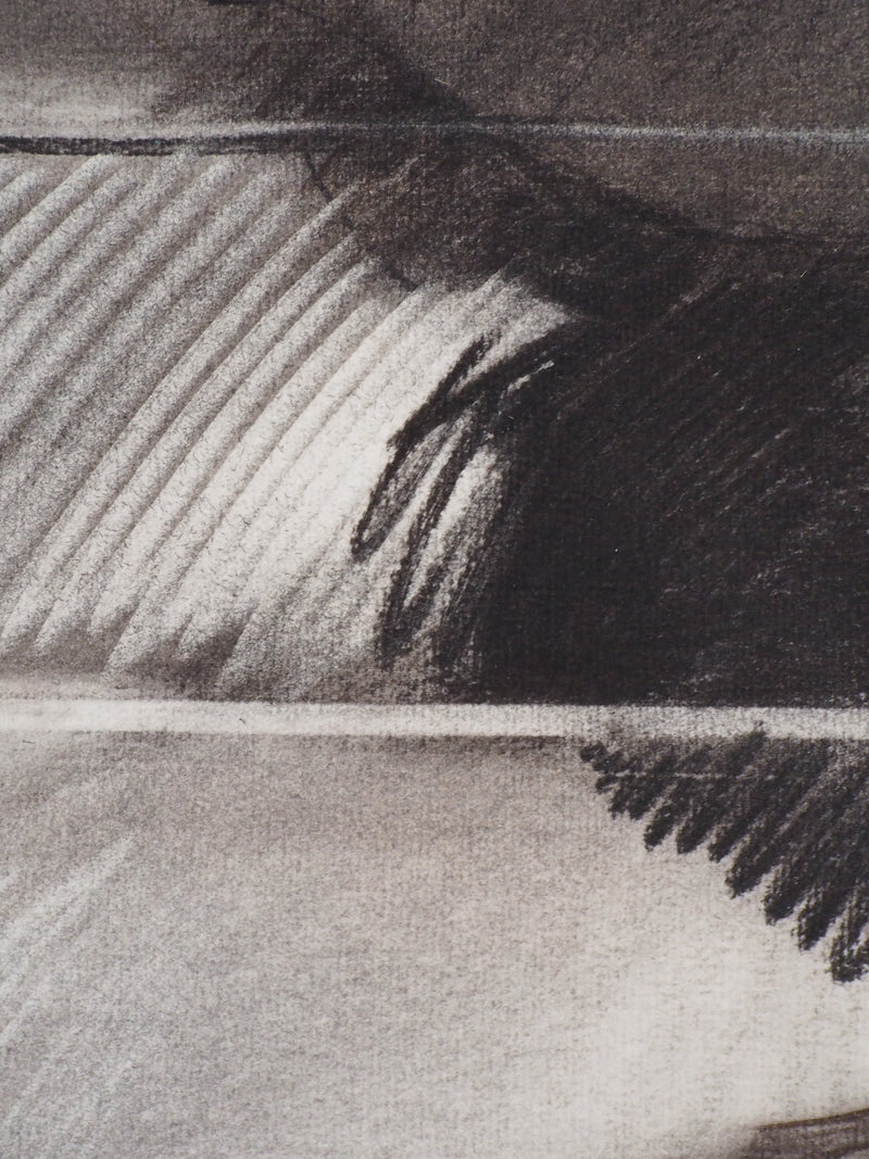 Claude HASTAIRE : Ombre contrastée, Pastel original signé