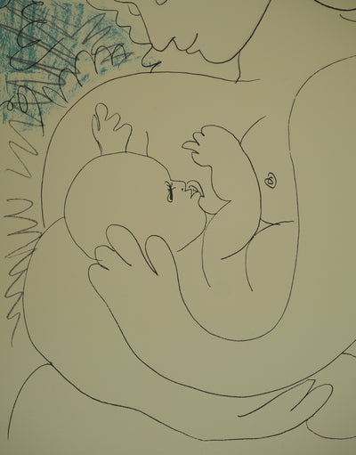 Pablo PICASSO : Maternité, Lithographie originale (photo de détail 5) - Crédit photo : Galerie Art.Paris