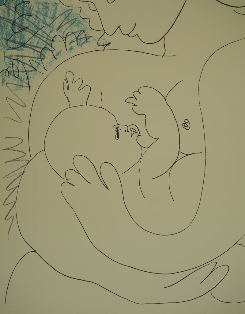 Pablo PICASSO : Maternité, Lithographie originale (photo de détail 5) - Crédit photo : Galerie Art.Paris