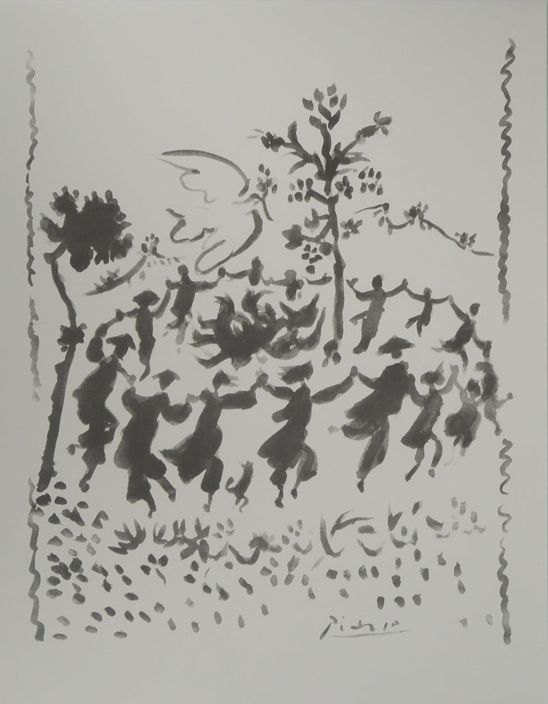 Pablo PICASSO : Vive la paix, Lithographie originale (vue générale) - Crédit photo : Galerie Art.Paris