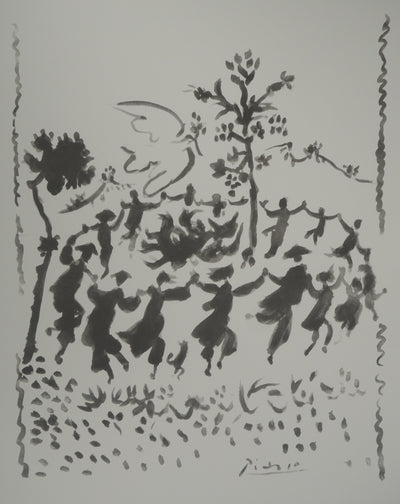 Pablo PICASSO : Vive la paix, Lithographie originale (photo de détail 3) - Crédit photo : Galerie Art.Paris