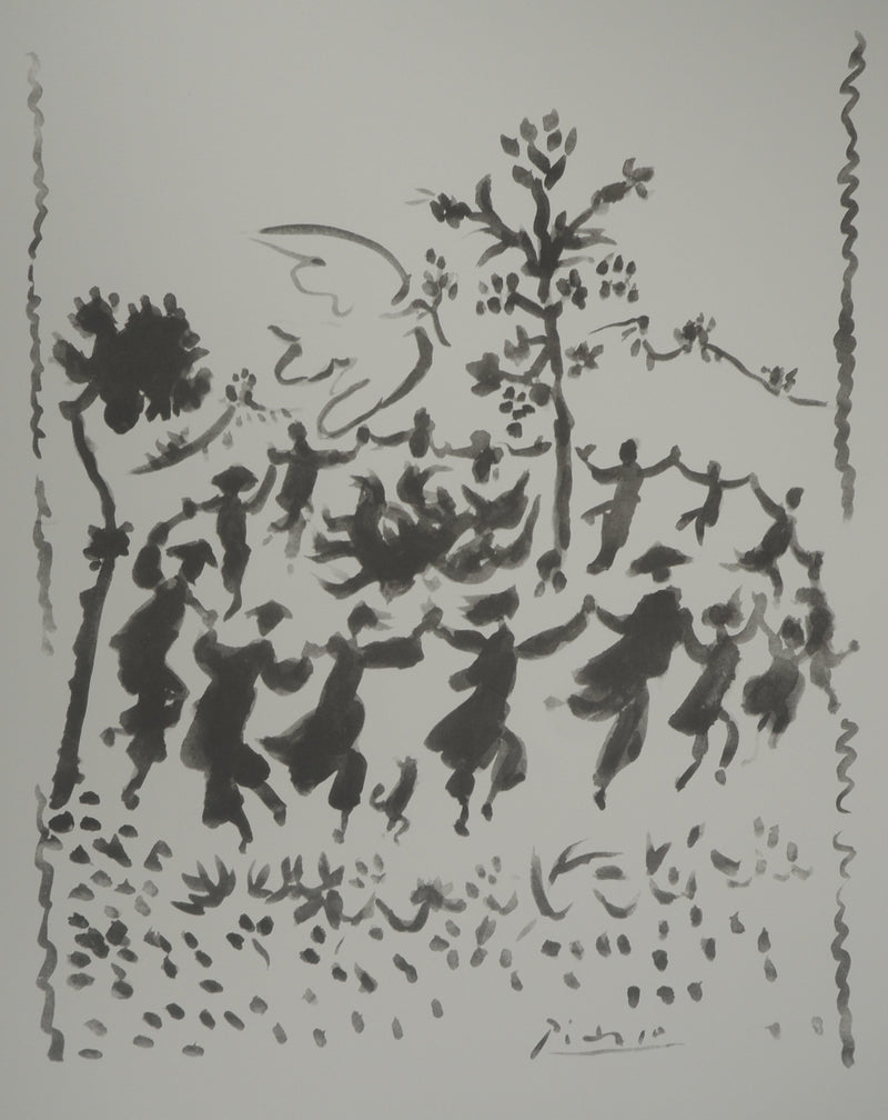 Pablo PICASSO : Vive la paix, Lithographie originale (photo de détail 3) - Crédit photo : Galerie Art.Paris