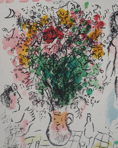 Marc CHAGALL : Le Bouquet de la Reine, Lithographie originale (photo de détail 5) - Crédit photo : Galerie Art.Paris