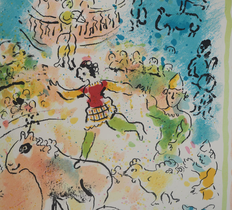 Marc CHAGALL : Burlesque au cirque, Lithographie originale (photo de détail 5) - Crédit photo : Galerie Art.Paris