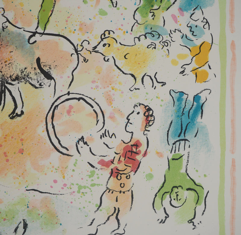 Marc CHAGALL : Burlesque au cirque, Lithographie originale (photo de détail 6) - Crédit photo : Galerie Art.Paris
