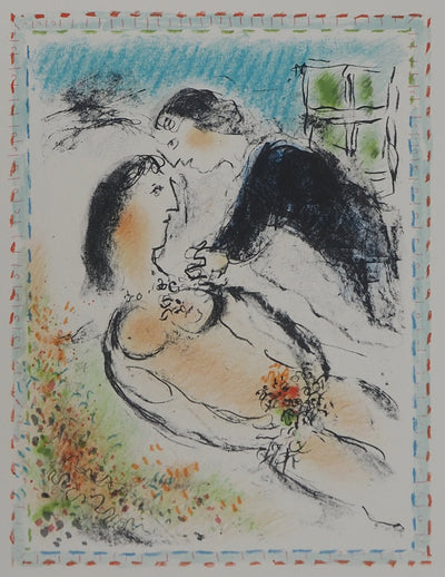 Marc CHAGALL : Le Repos, Lithographie originale (photo de détail 3) - Crédit photo : Galerie Art.Paris