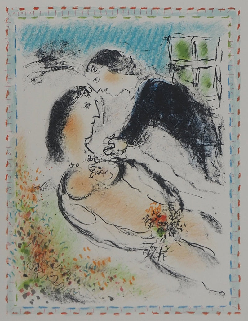 Marc CHAGALL : Le Repos, Lithographie originale (photo de détail 3) - Crédit photo : Galerie Art.Paris