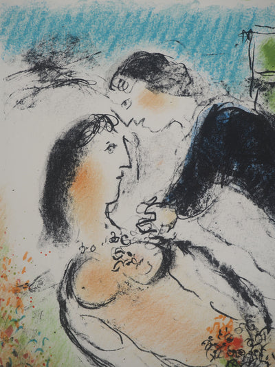 Marc CHAGALL : Le Repos, Lithographie originale (photo de détail 5) - Crédit photo : Galerie Art.Paris