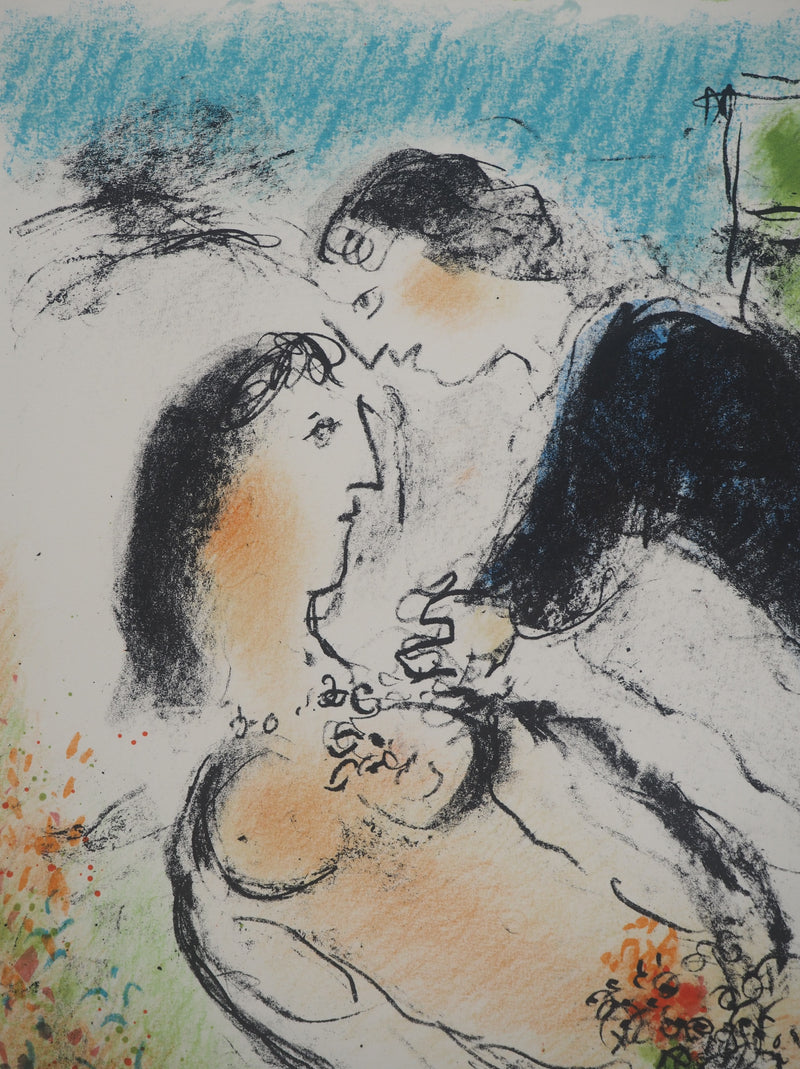 Marc CHAGALL : Le Repos, Lithographie originale (photo de détail 5) - Crédit photo : Galerie Art.Paris