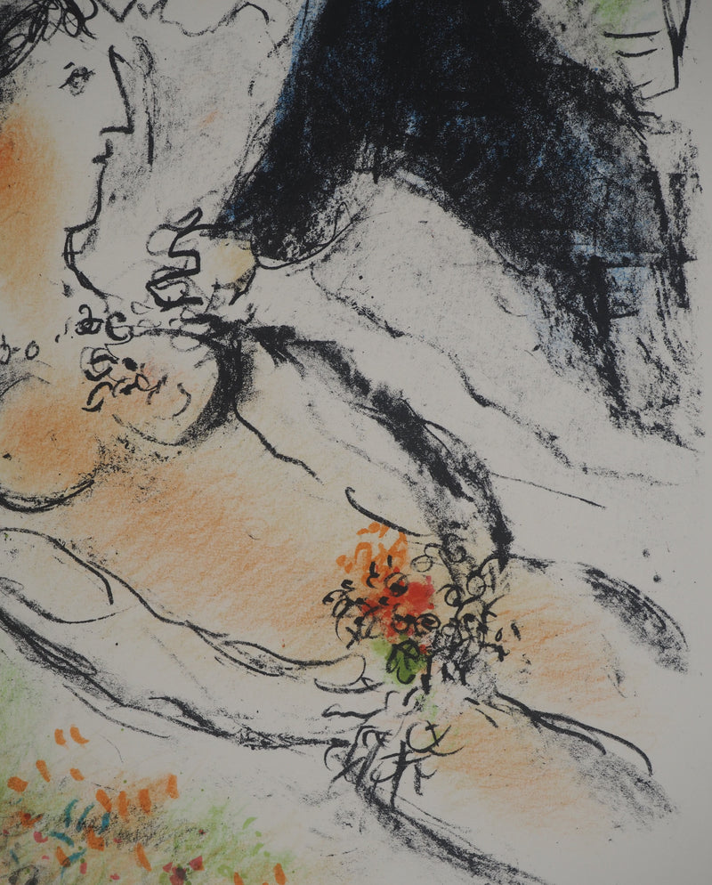 Marc CHAGALL : Le Repos, Lithographie originale (photo de détail 6) - Crédit photo : Galerie Art.Paris