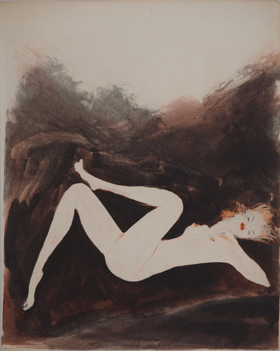 Jean-Gabriel DOMERGUE : Volupté, Gravure originale (vue générale) - Crédit photo : Galerie Art.Paris