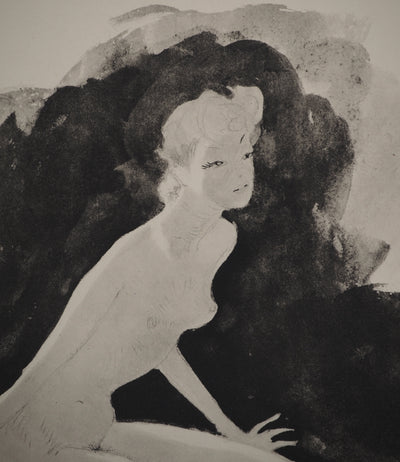 Jean-Gabriel DOMERGUE : Nu sur l'herbe, Gravure originale (photo de détail 3) - Crédit photo : Galerie Art.Paris