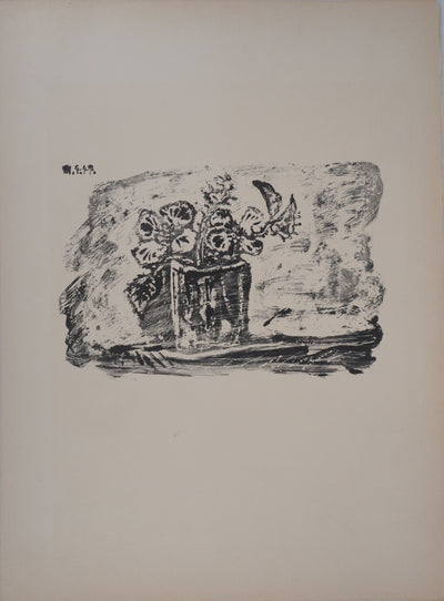 Pablo PICASSO : Petit pot de fleurs, Lithographie originale (vue générale) - Crédit photo : Galerie Art.Paris