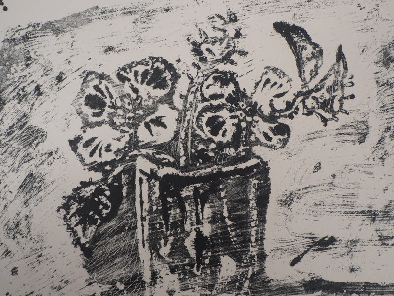 Pablo PICASSO : Petit pot de fleurs, Lithographie originale (photo de détail 3) - Crédit photo : Galerie Art.Paris