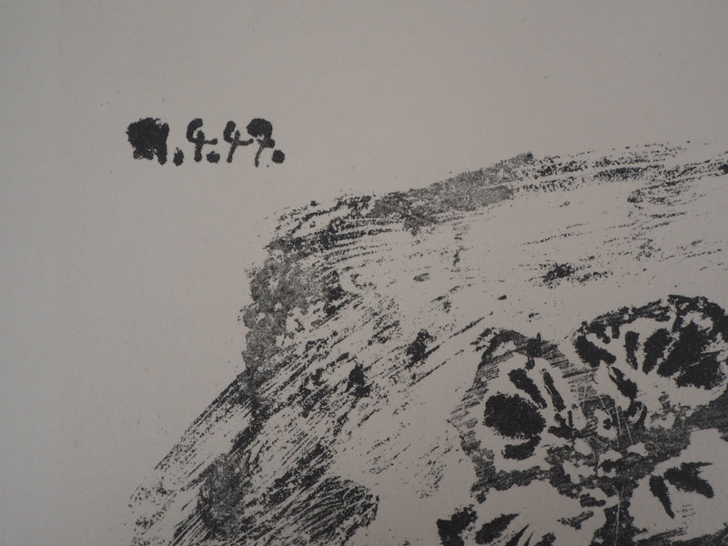Pablo PICASSO : Petit pot de fleurs, Lithographie originale (photo de détail 5) - Crédit photo : Galerie Art.Paris